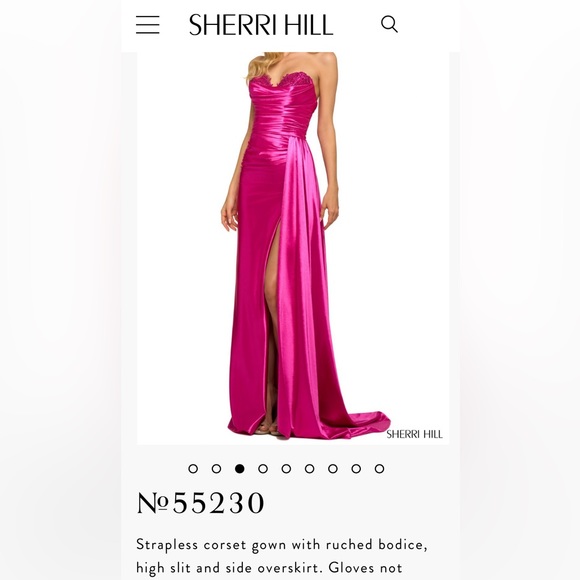 Sherri Hill Elegant Gown Style 55230 - Picture 6 of 7